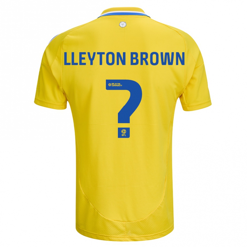 Niño Fútbol Camiseta Lleyton Brown #0 Amarillo Azul 2ª Equipación 2024/25 Argentina