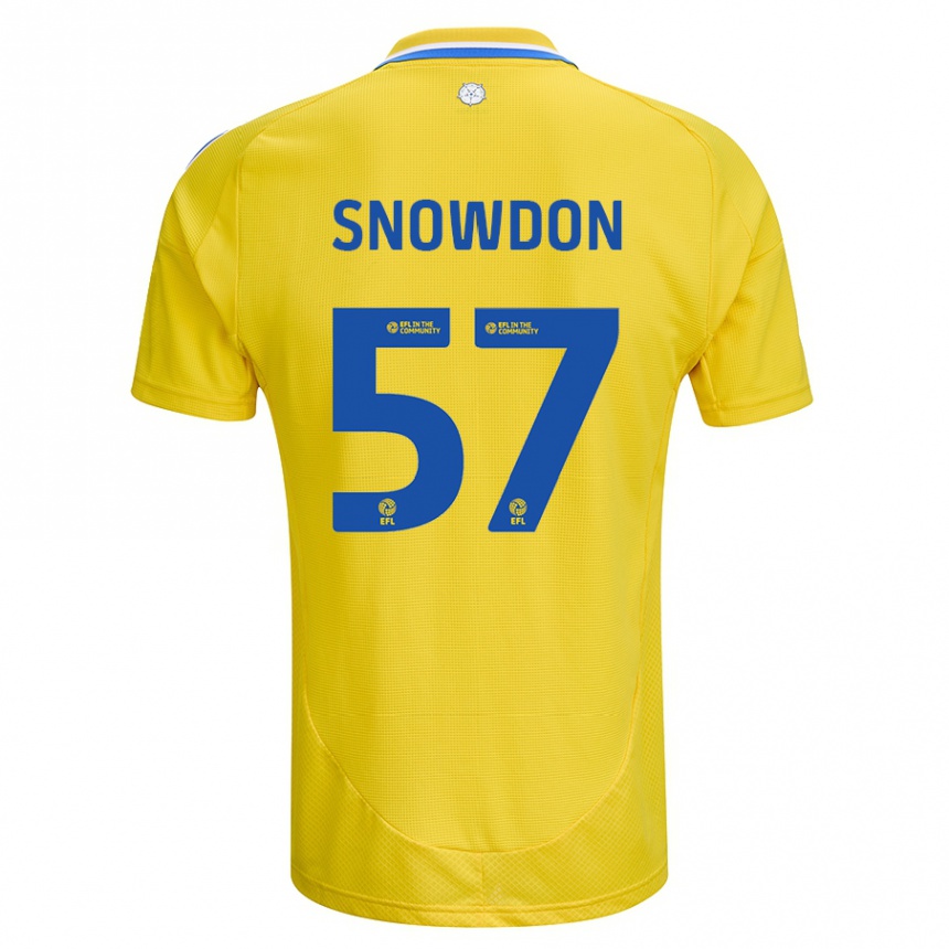 Niño Fútbol Camiseta Joe Snowdon #57 Amarillo Azul 2ª Equipación 2024/25 Argentina