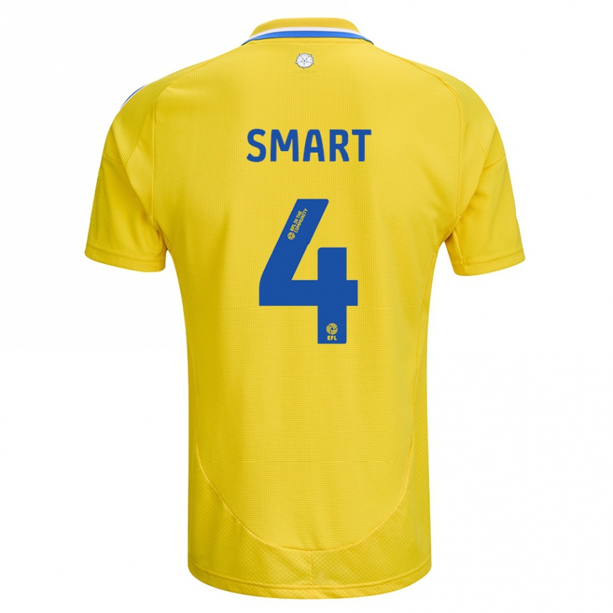 Niño Fútbol Camiseta Olivia Smart #4 Amarillo Azul 2ª Equipación 2024/25 Argentina