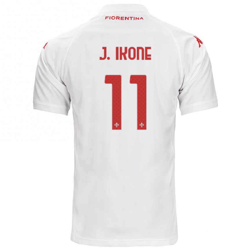 Niño Fútbol Camiseta Jonathan Ikoné #11 Blanco 2ª Equipación 2024/25 Argentina