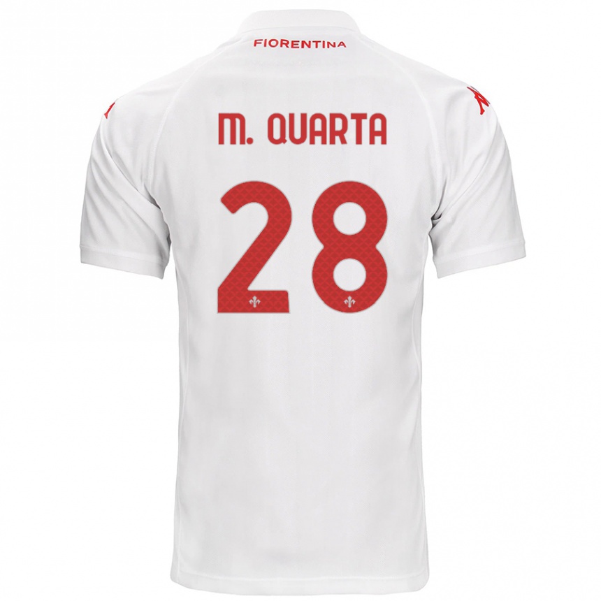 Niño Fútbol Camiseta Lucas Martínez Quarta #28 Blanco 2ª Equipación 2024/25 Argentina