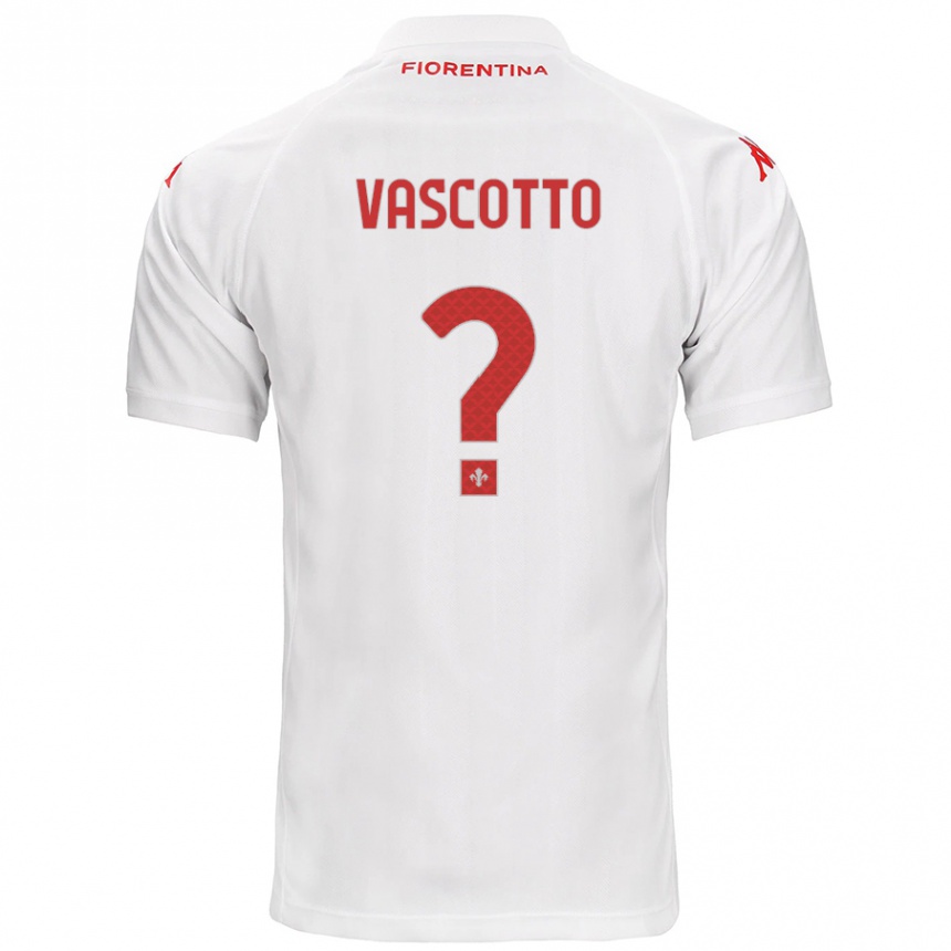 Niño Fútbol Camiseta Edoardo Vascotto #0 Blanco 2ª Equipación 2024/25 Argentina