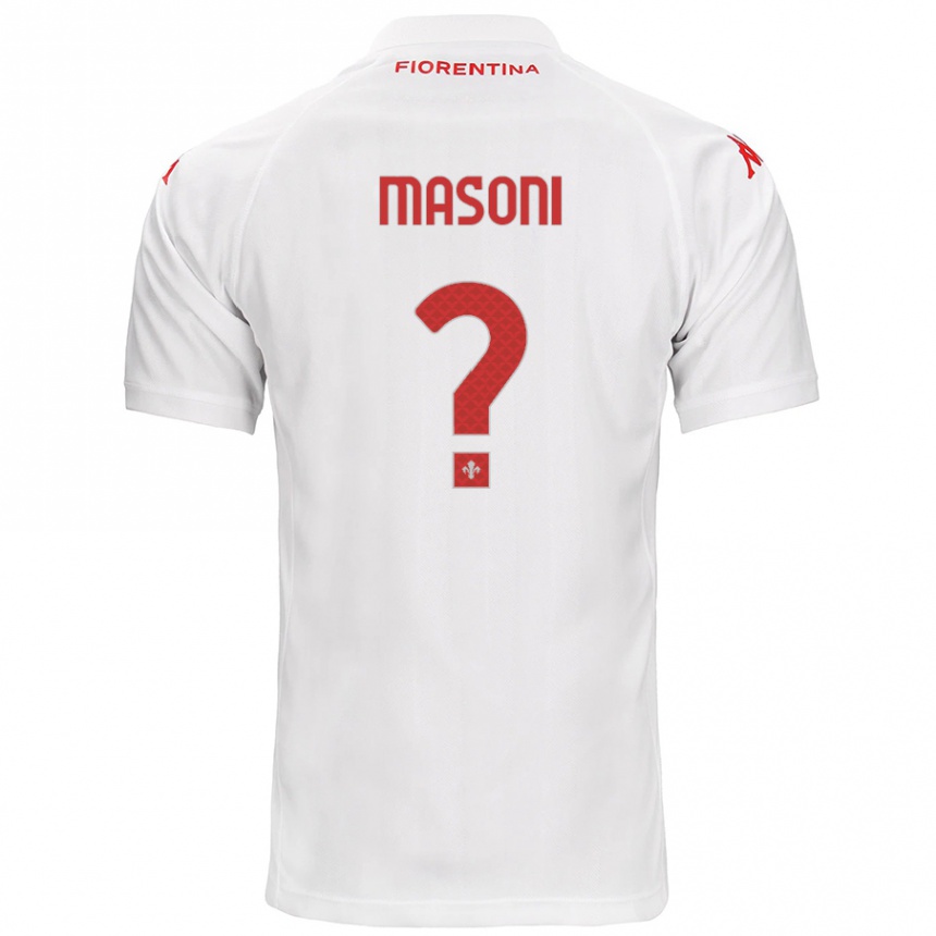 Niño Fútbol Camiseta Tommaso Masoni #0 Blanco 2ª Equipación 2024/25 Argentina