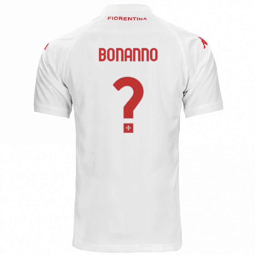 Niño Fútbol Camiseta Piergiorgio Bonanno #0 Blanco 2ª Equipación 2024/25 Argentina