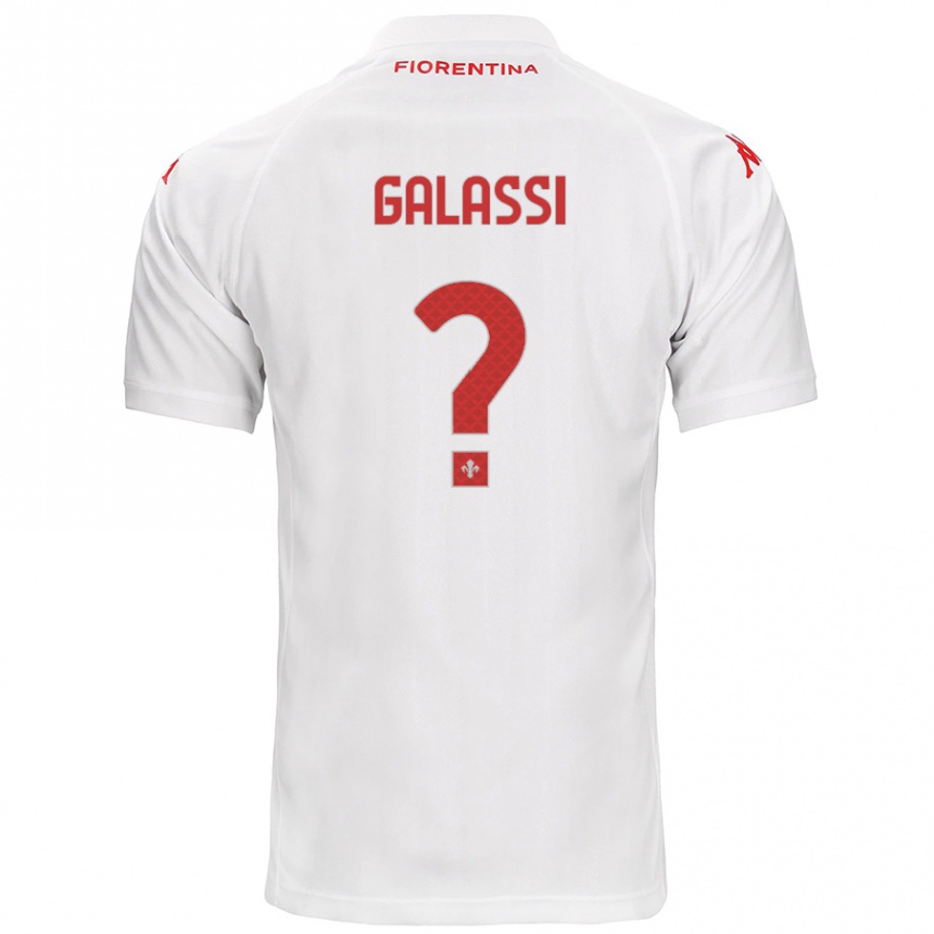 Niño Fútbol Camiseta Andrea Galassi #0 Blanco 2ª Equipación 2024/25 Argentina