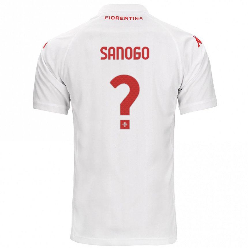 Niño Fútbol Camiseta Bassidy Sanogo #0 Blanco 2ª Equipación 2024/25 Argentina