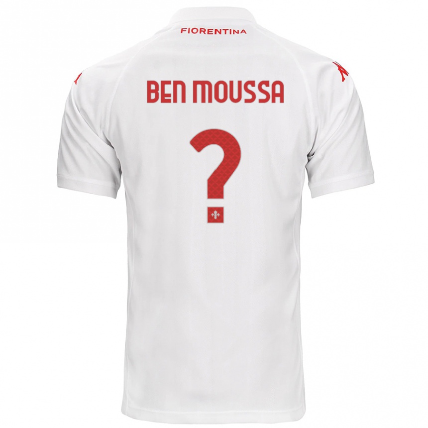 Niño Fútbol Camiseta Mehdi Ben Moussa #0 Blanco 2ª Equipación 2024/25 Argentina