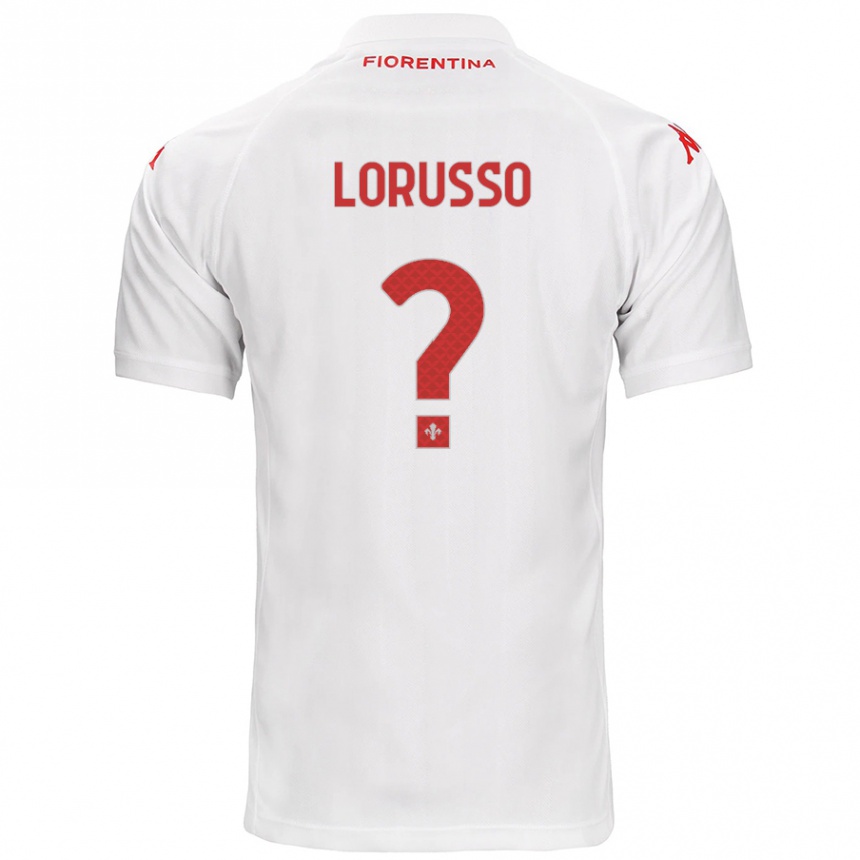 Niño Fútbol Camiseta Angelo Lorusso #0 Blanco 2ª Equipación 2024/25 Argentina