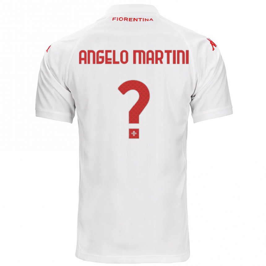 Niño Fútbol Camiseta Angelo Martini #0 Blanco 2ª Equipación 2024/25 Argentina