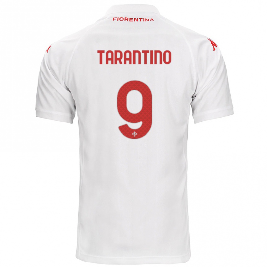 Niño Fútbol Camiseta Jacopo Tarantino #9 Blanco 2ª Equipación 2024/25 Argentina