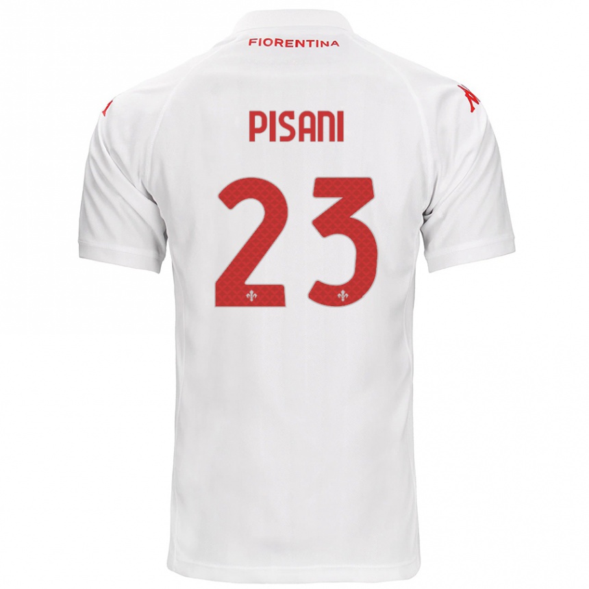 Niño Fútbol Camiseta Diego Pisani #23 Blanco 2ª Equipación 2024/25 Argentina