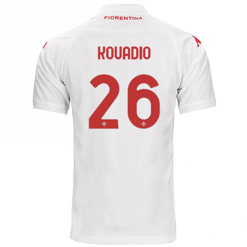 Niño Fútbol Camiseta Eddy Kouadio #26 Blanco 2ª Equipación 2024/25 Argentina