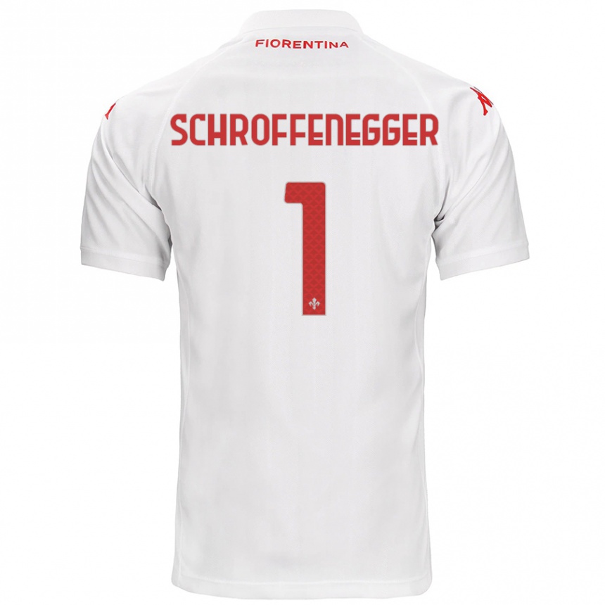 Niño Fútbol Camiseta Katja Schroffenegger #1 Blanco 2ª Equipación 2024/25 Argentina