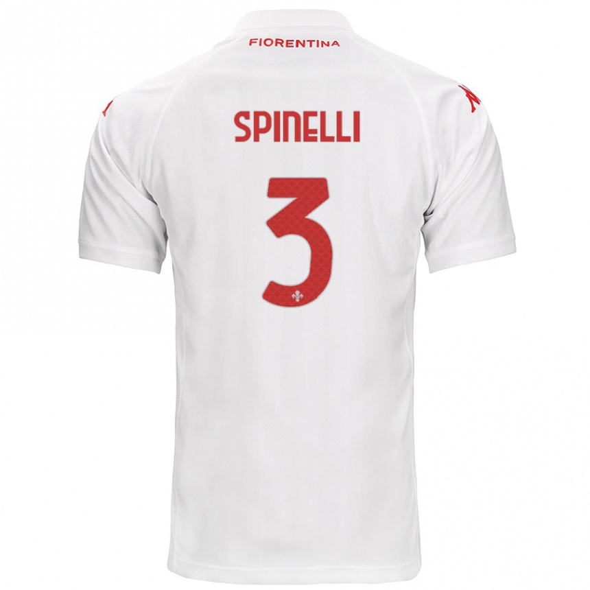 Niño Fútbol Camiseta Giorgia Spinelli #3 Blanco 2ª Equipación 2024/25 Argentina