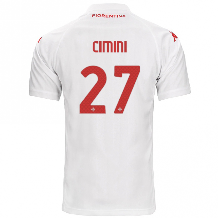 Niño Fútbol Camiseta Linda Tucceri Cimini #27 Blanco 2ª Equipación 2024/25 Argentina