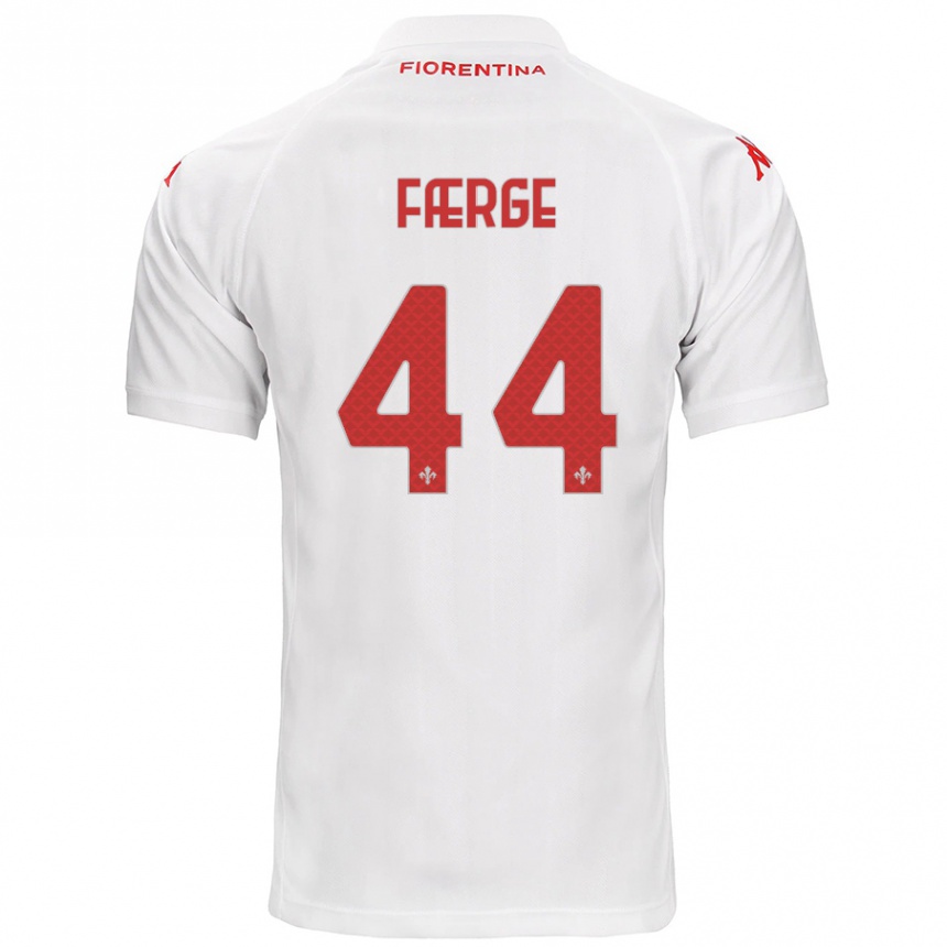 Niño Fútbol Camiseta Emma Færge #44 Blanco 2ª Equipación 2024/25 Argentina