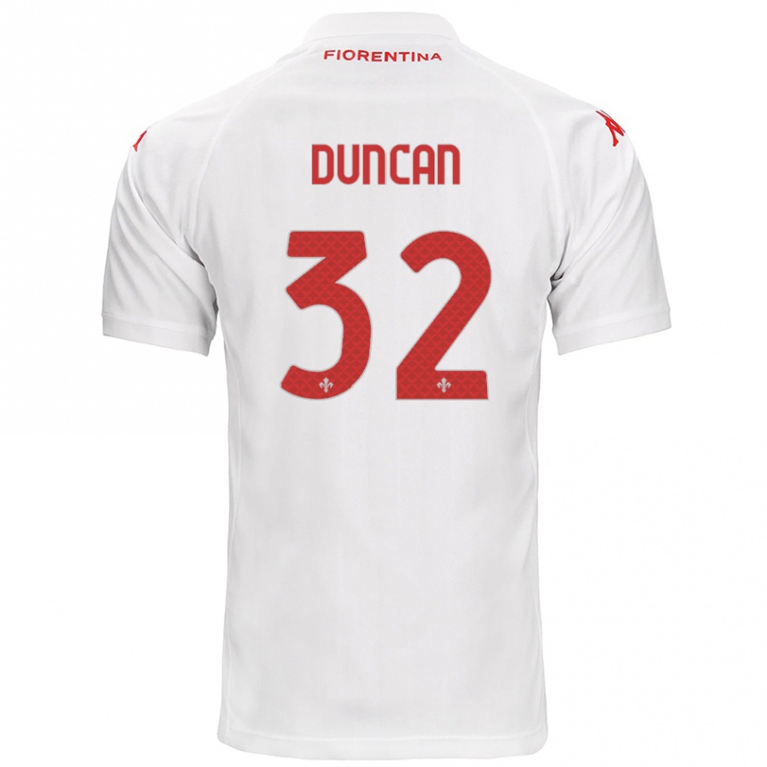 Niño Fútbol Camiseta Alfred Duncan #32 Blanco 2ª Equipación 2024/25 Argentina