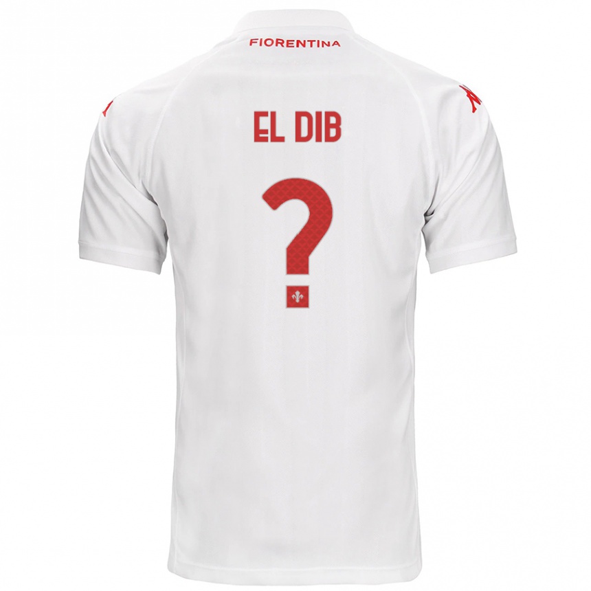 Niño Fútbol Camiseta Karim El Dib #0 Blanco 2ª Equipación 2024/25 Argentina