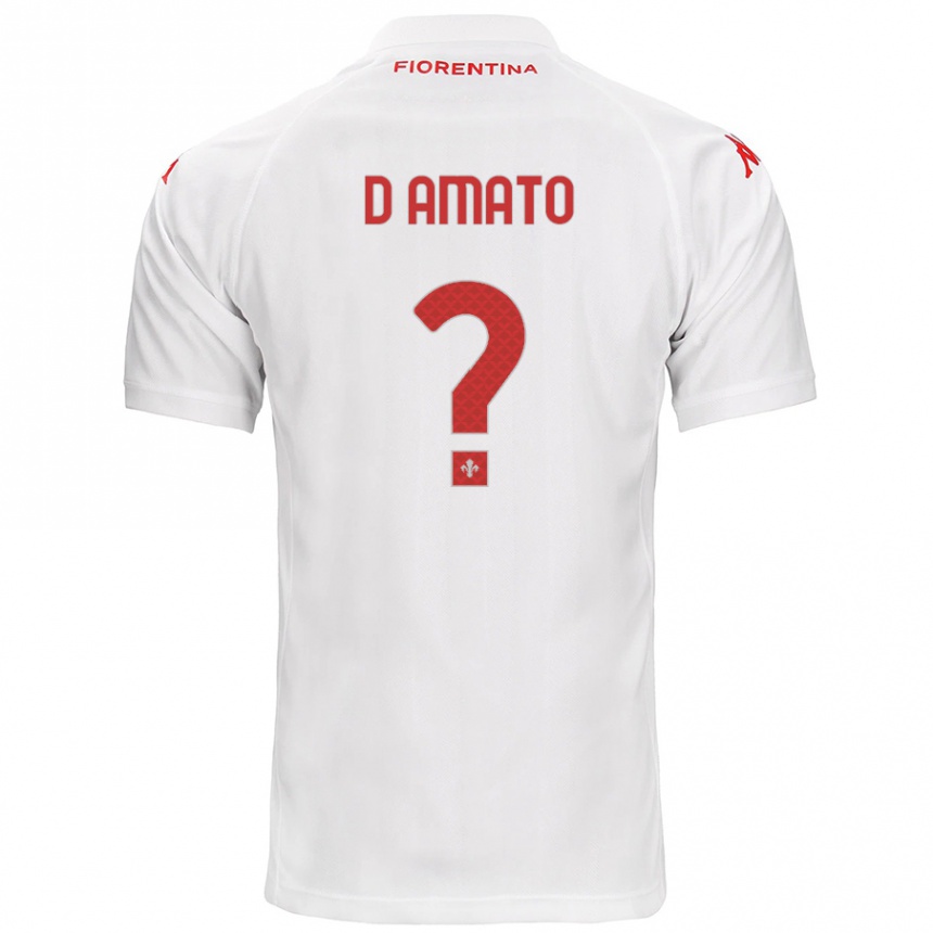 Niño Fútbol Camiseta Gabriele D'amato #0 Blanco 2ª Equipación 2024/25 Argentina