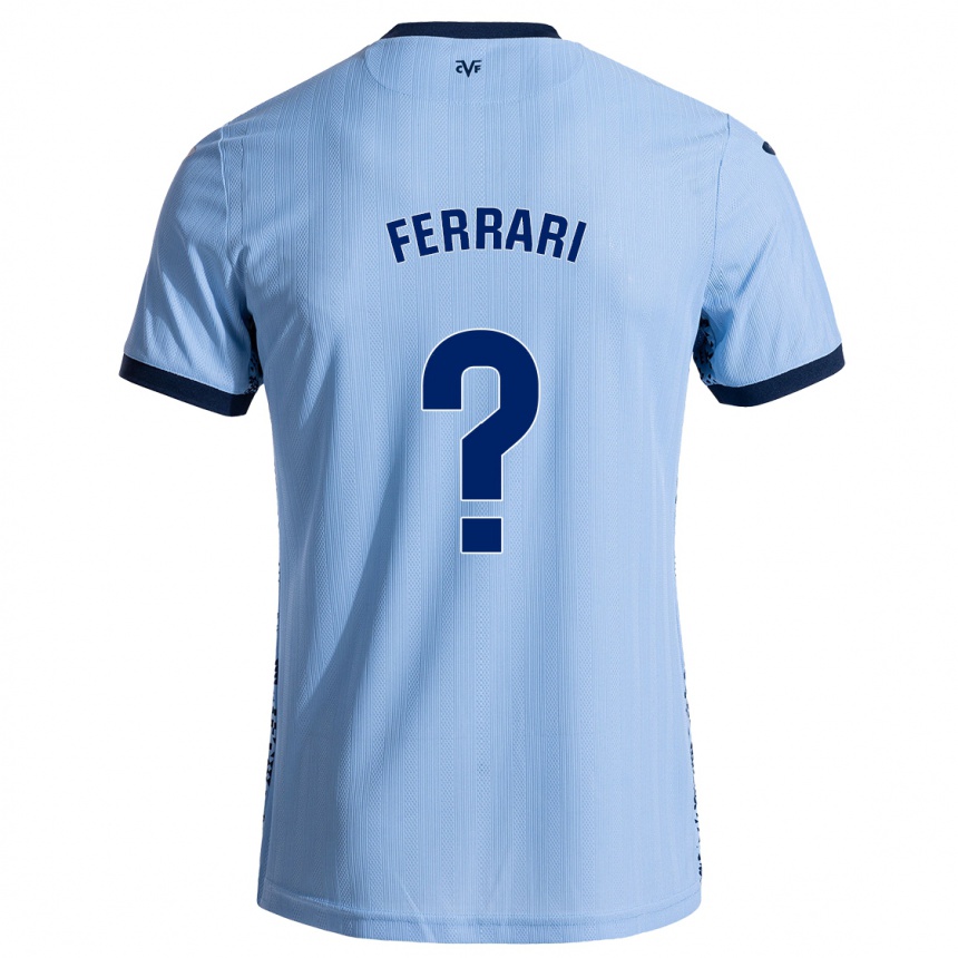 Niño Fútbol Camiseta Andrés Ferrari #0 Azul Cielo 2ª Equipación 2024/25 Argentina