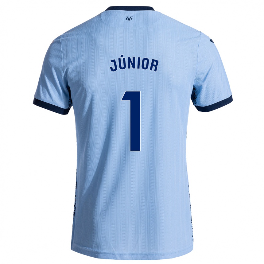 Niño Fútbol Camiseta Luiz Júnior #1 Azul Cielo 2ª Equipación 2024/25 Argentina