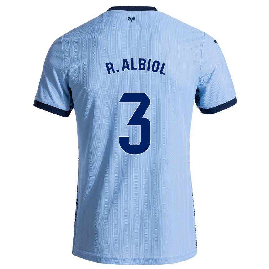 Niño Fútbol Camiseta Raúl Albiol #3 Azul Cielo 2ª Equipación 2024/25 Argentina