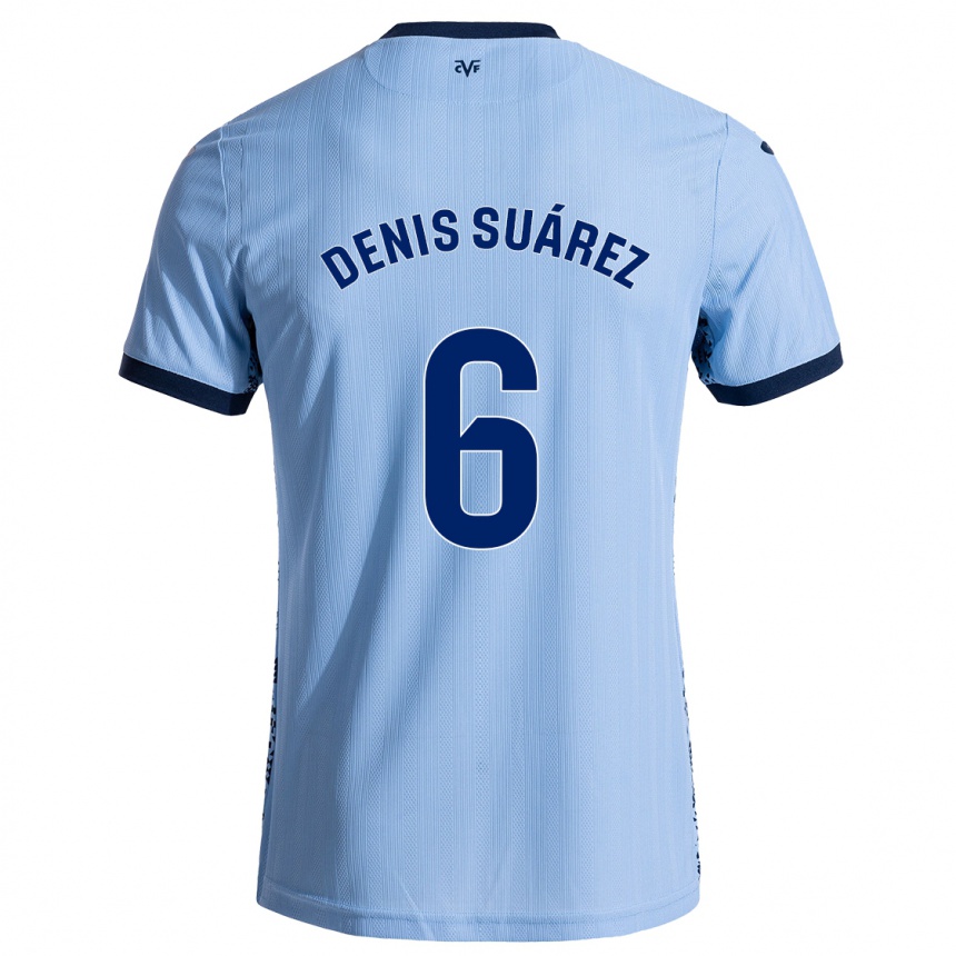 Niño Fútbol Camiseta Denis Suárez #6 Azul Cielo 2ª Equipación 2024/25 Argentina