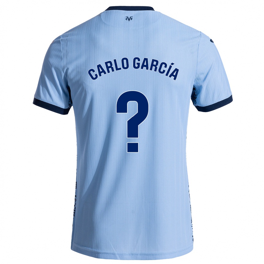 Niño Fútbol Camiseta Carlo García #0 Azul Cielo 2ª Equipación 2024/25 Argentina