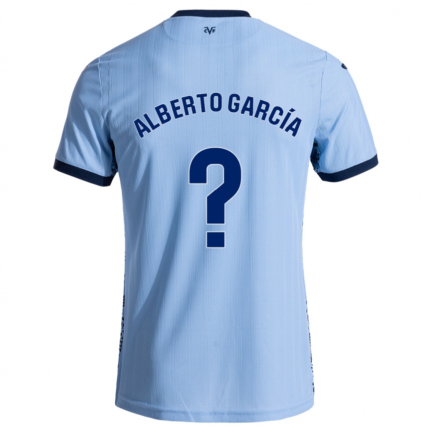 Niño Fútbol Camiseta Alberto García #0 Azul Cielo 2ª Equipación 2024/25 Argentina