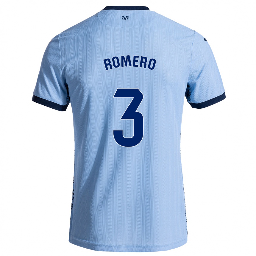 Niño Fútbol Camiseta Cristo Romero #3 Azul Cielo 2ª Equipación 2024/25 Argentina