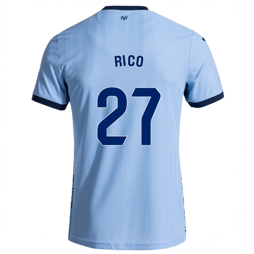 Niño Fútbol Camiseta Vera Rico #27 Azul Cielo 2ª Equipación 2024/25 Argentina