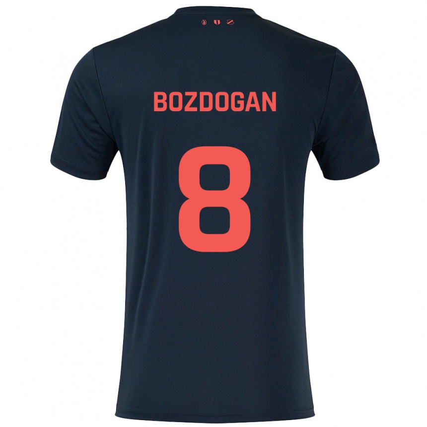 Niño Fútbol Camiseta Can Bozdogan #8 Negro Rojo 2ª Equipación 2024/25 Argentina