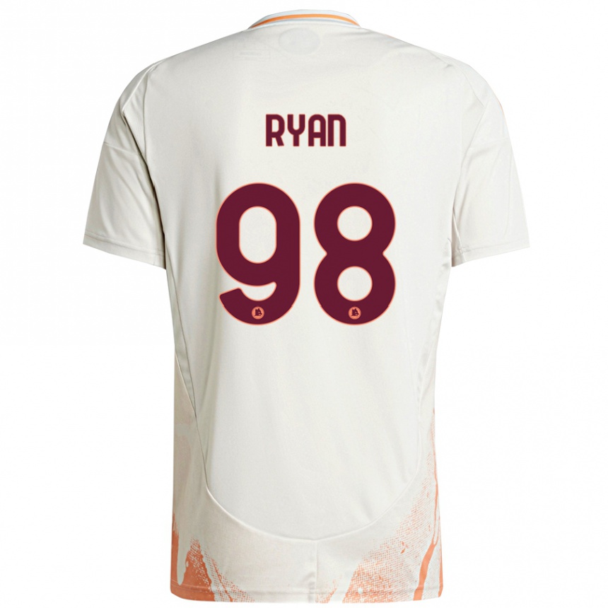 Niño Fútbol Camiseta Mathew Ryan #98 Crema Blanco Naranja 2ª Equipación 2024/25 Argentina