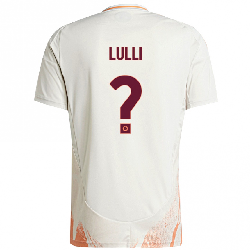 Niño Fútbol Camiseta Emanuele Lulli #0 Crema Blanco Naranja 2ª Equipación 2024/25 Argentina