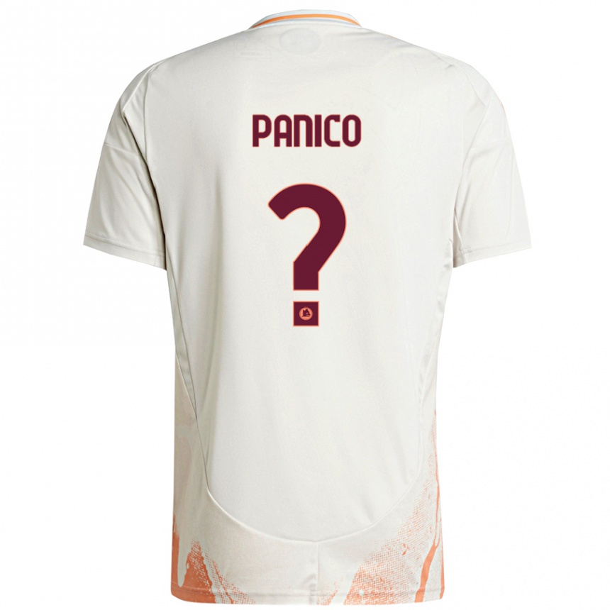 Niño Fútbol Camiseta Francesco Panico #0 Crema Blanco Naranja 2ª Equipación 2024/25 Argentina