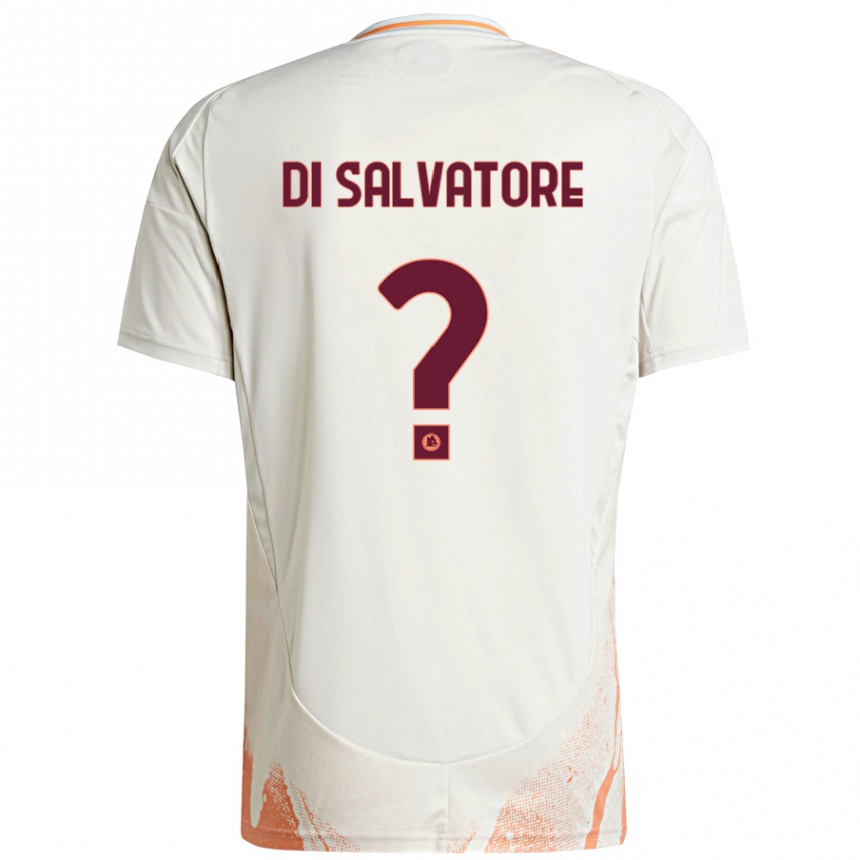 Niño Fútbol Camiseta Diego Di Salvatore #0 Crema Blanco Naranja 2ª Equipación 2024/25 Argentina