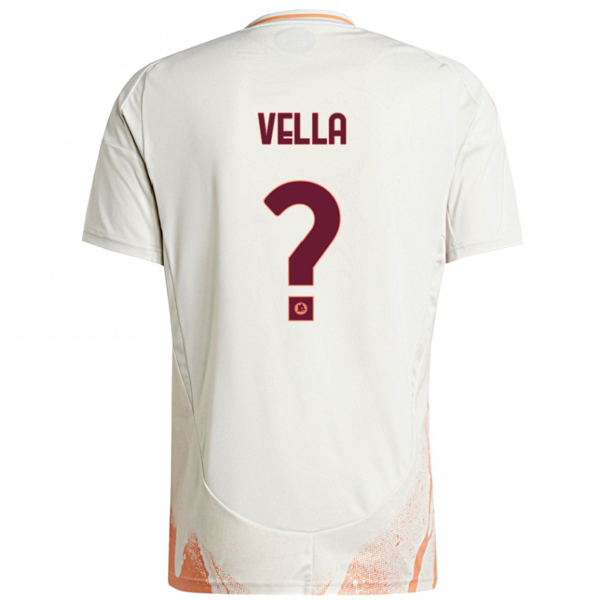 Niño Fútbol Camiseta Tancredi Vella #0 Crema Blanco Naranja 2ª Equipación 2024/25 Argentina