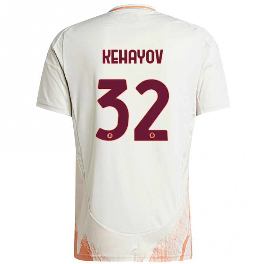 Niño Fútbol Camiseta Atanas Kehayov #32 Crema Blanco Naranja 2ª Equipación 2024/25 Argentina