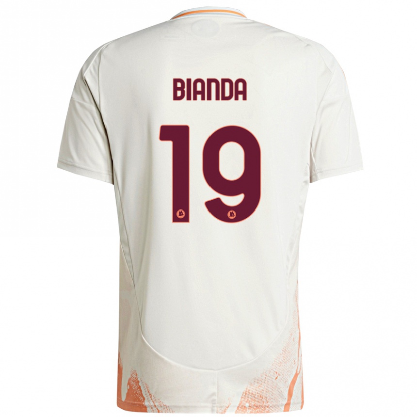 Niño Fútbol Camiseta William Bianda #19 Crema Blanco Naranja 2ª Equipación 2024/25 Argentina