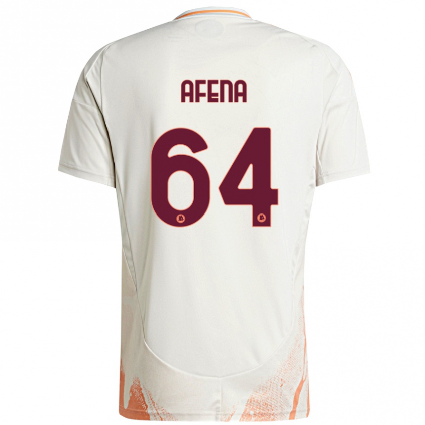 Niño Fútbol Camiseta Felix Afena-Gyan #64 Crema Blanco Naranja 2ª Equipación 2024/25 Argentina