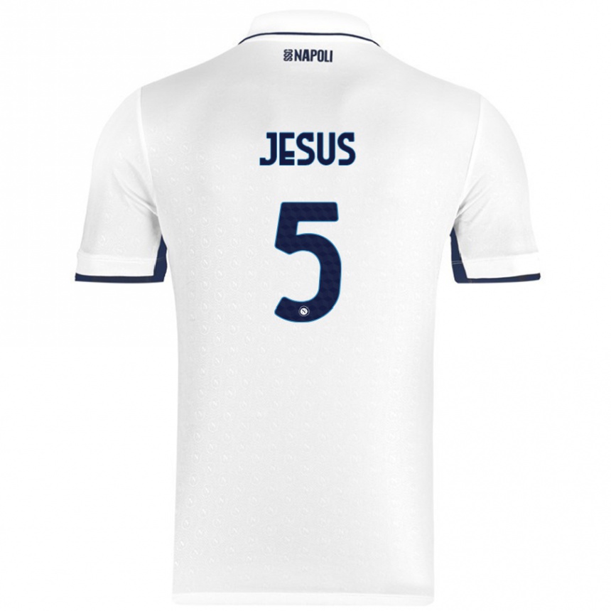 Niño Fútbol Camiseta Juan Jesus #5 Blanco Azul Real 2ª Equipación 2024/25 Argentina