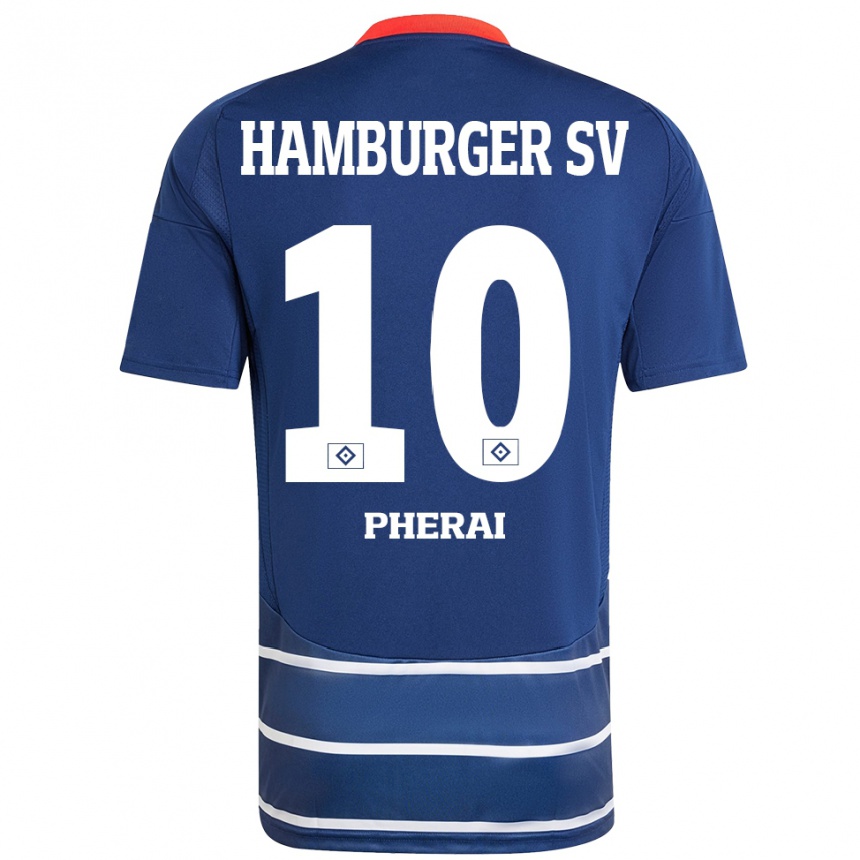 Niño Fútbol Camiseta Immanuel Pherai #10 Azul Oscuro 2ª Equipación 2024/25 Argentina