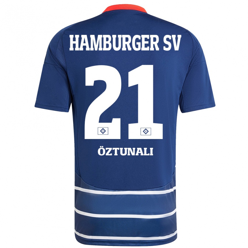 Niño Fútbol Camiseta Levin Öztunali #21 Azul Oscuro 2ª Equipación 2024/25 Argentina