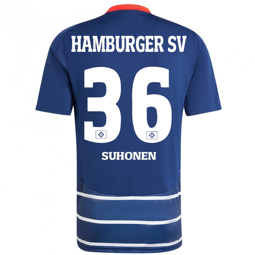 Niño Fútbol Camiseta Anssi Suhonen #36 Azul Oscuro 2ª Equipación 2024/25 Argentina