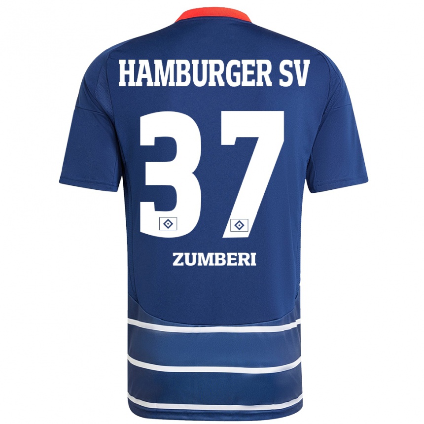 Niño Fútbol Camiseta Valon Zumberi #37 Azul Oscuro 2ª Equipación 2024/25 Argentina