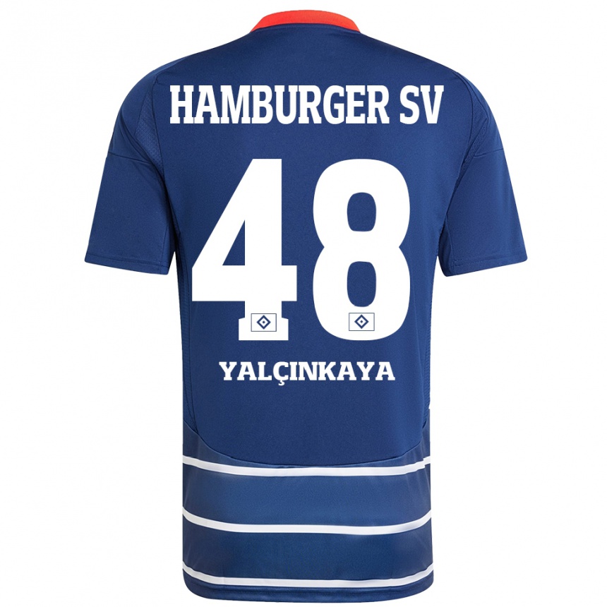 Niño Fútbol Camiseta Bilal Yalcinkaya #48 Azul Oscuro 2ª Equipación 2024/25 Argentina