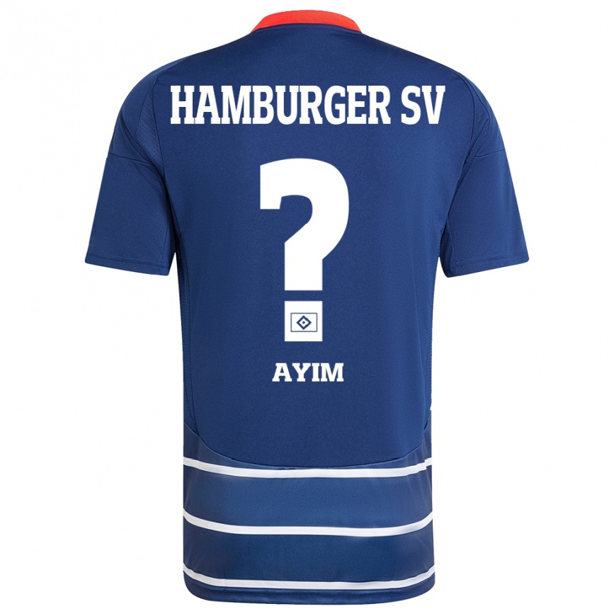 Niño Fútbol Camiseta Andi Ayim #0 Azul Oscuro 2ª Equipación 2024/25 Argentina