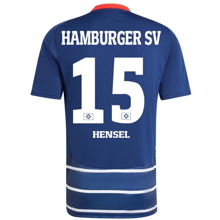 Niño Fútbol Camiseta Janoah Hensel #15 Azul Oscuro 2ª Equipación 2024/25 Argentina