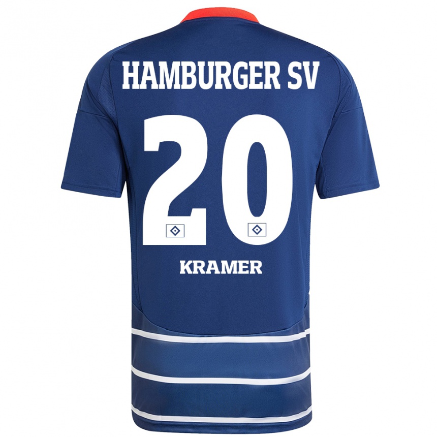 Niño Fútbol Camiseta Timon Kramer #20 Azul Oscuro 2ª Equipación 2024/25 Argentina