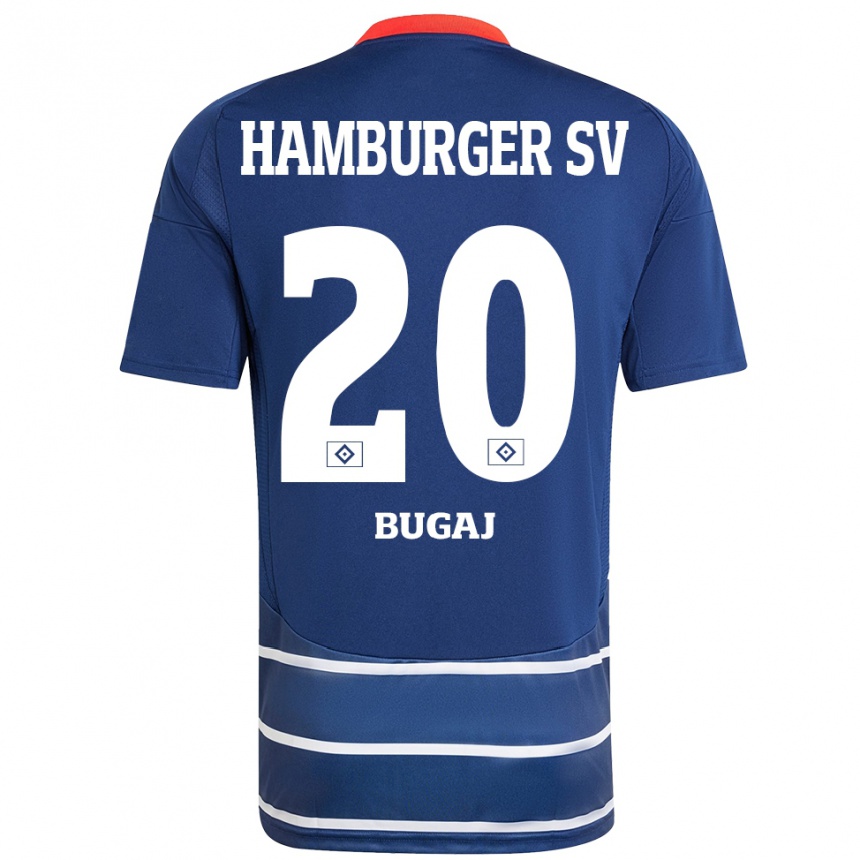 Niño Fútbol Camiseta Jan-Luca Bugaj #20 Azul Oscuro 2ª Equipación 2024/25 Argentina